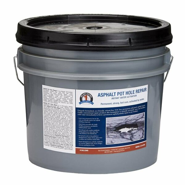 One Shot 1 Shot Asphalt Pot Hole Repair 4 Gallon Bucket By Bare Ground 1S-APHR